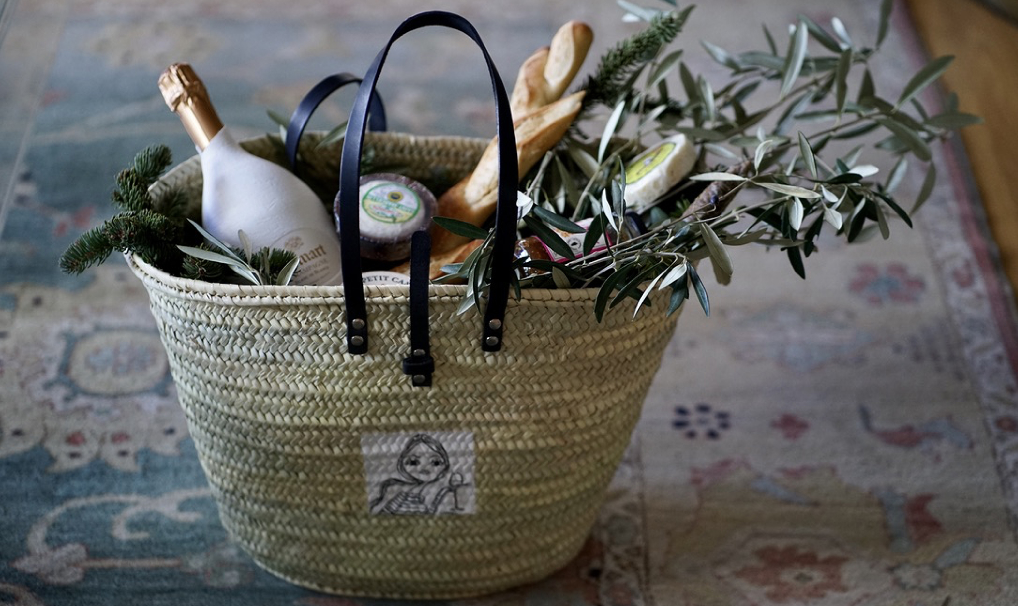 Gift basket delights by Ruinart  