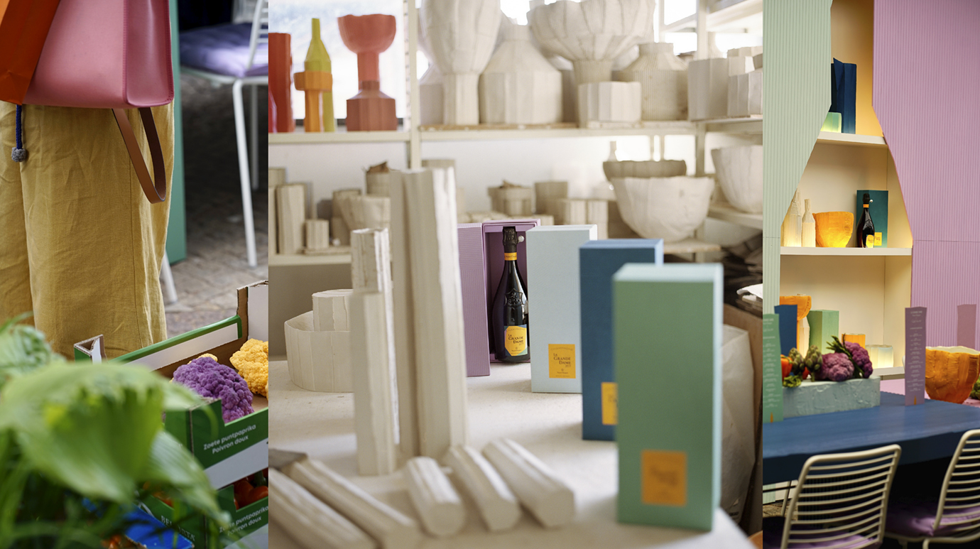 Paola Paronetto collaborates with Veuve Clicquot for a unique dinner experience showing her art